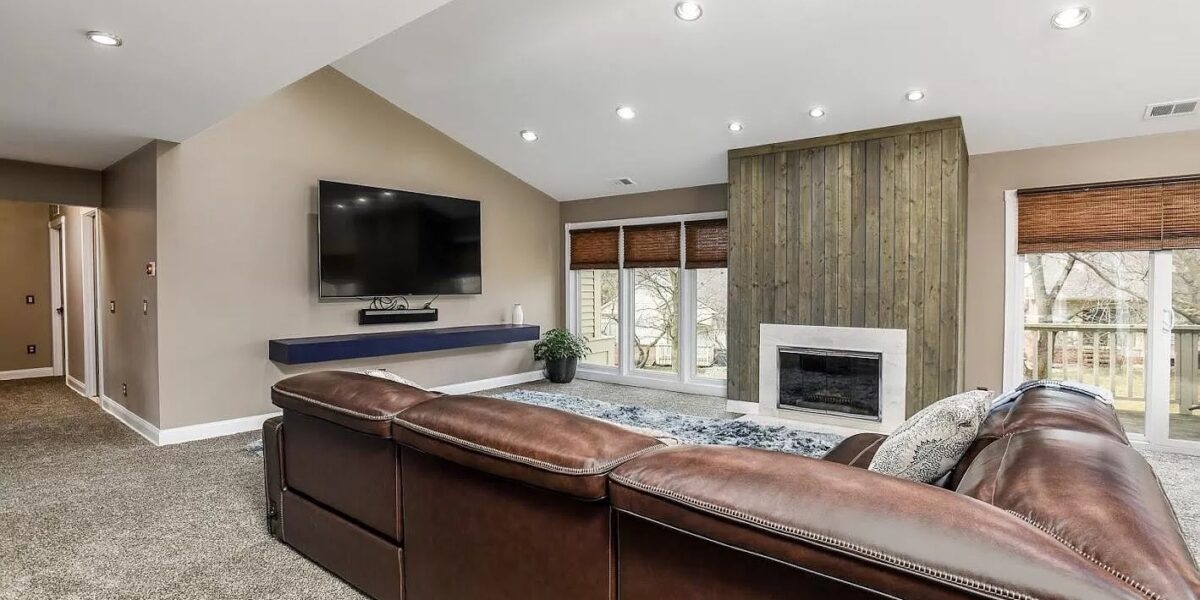 A Double Bed In A Room