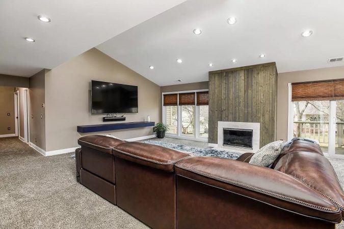 A Double Bed In A Room