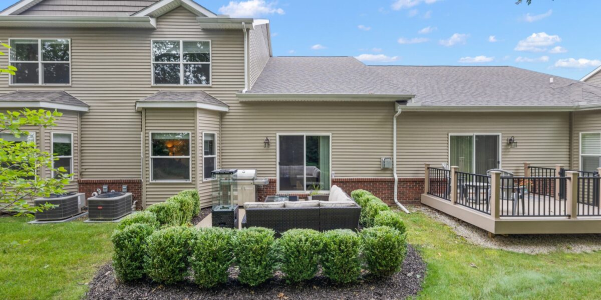 A Large Lawn In Front Of A House