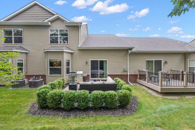 A Large Lawn In Front Of A House