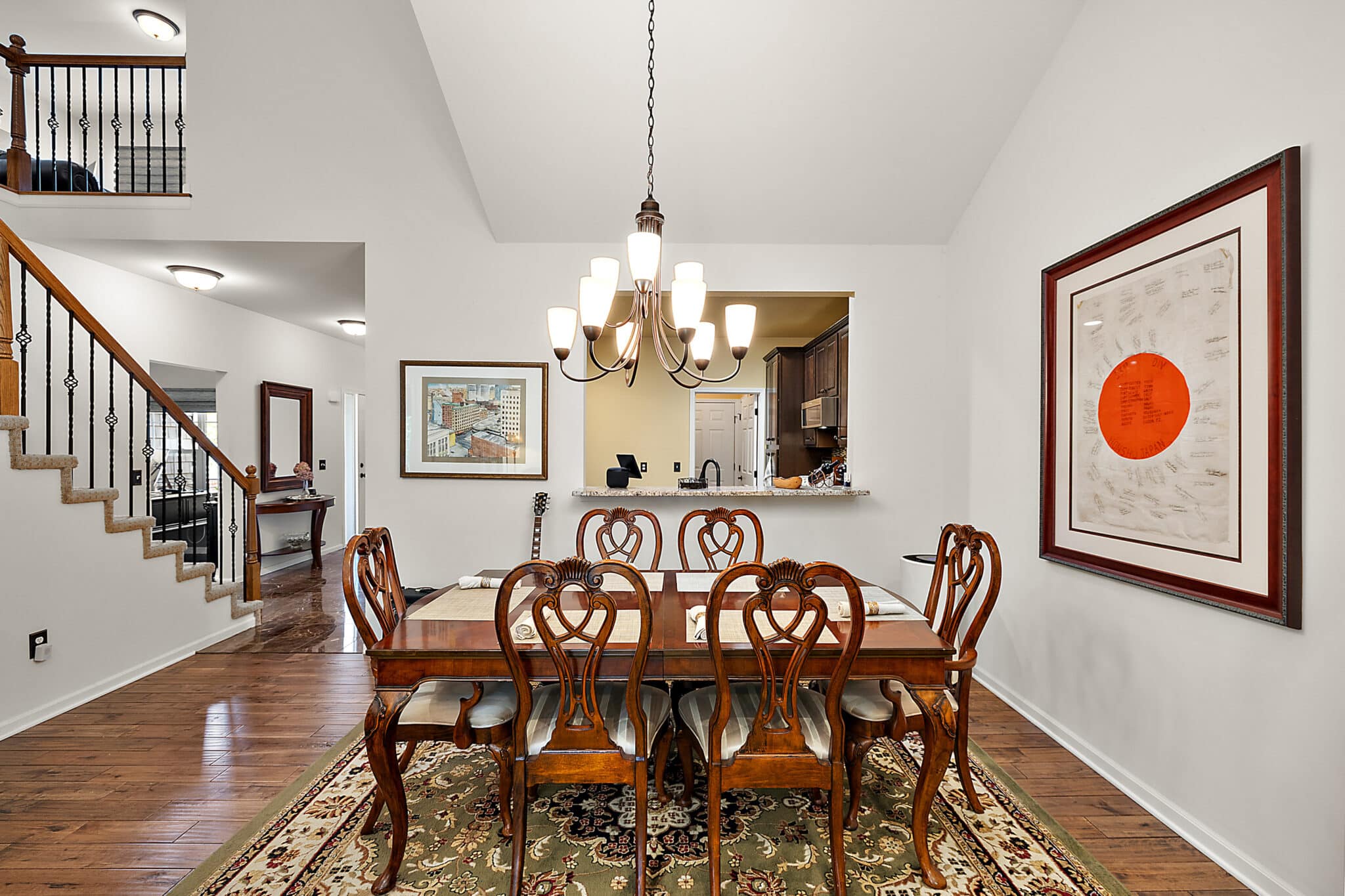 a dining room table