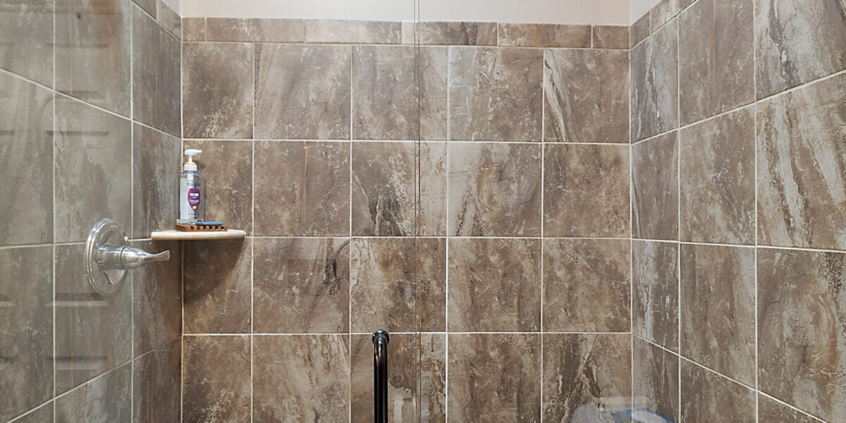 A Room With A Tiled Shower