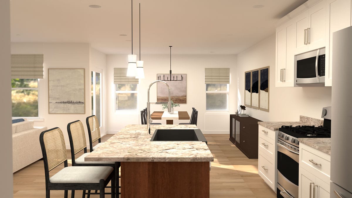 Kitchen side view